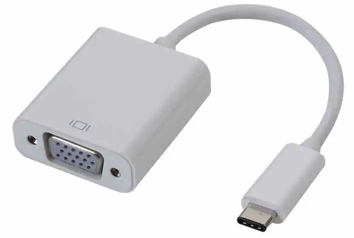 Pro Signal Adattatore USB 3.1 Type-C Maschio a VGA Femmina, Bianco