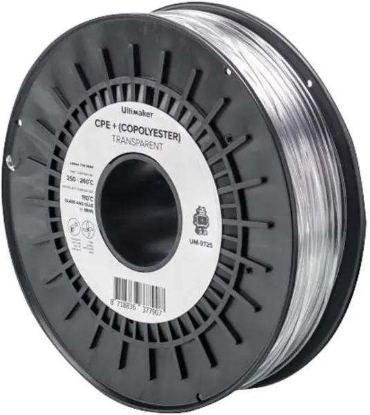 ULTIMAKER Transparent CPE-TR 3D Printer Filament 750g
