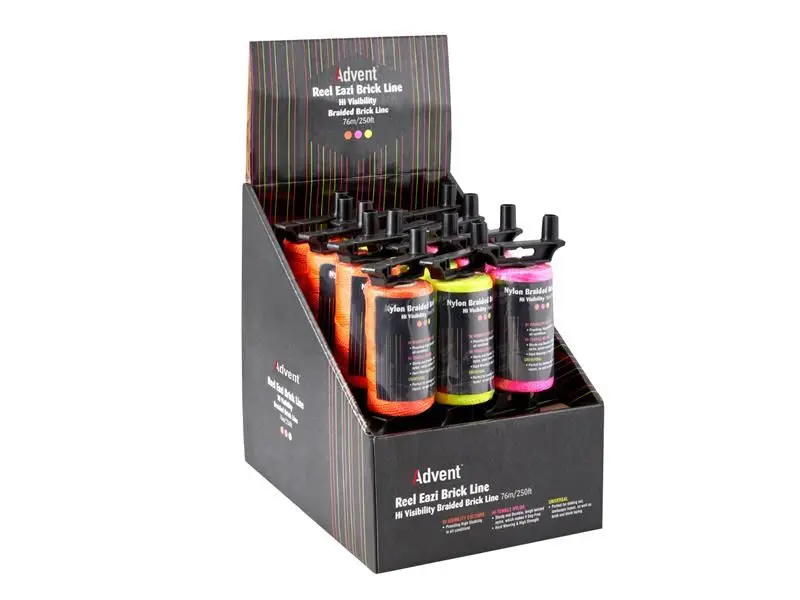 Advent Reel Eazi Caja de 12 Carretes de Hilo de Ladrillo, 76m