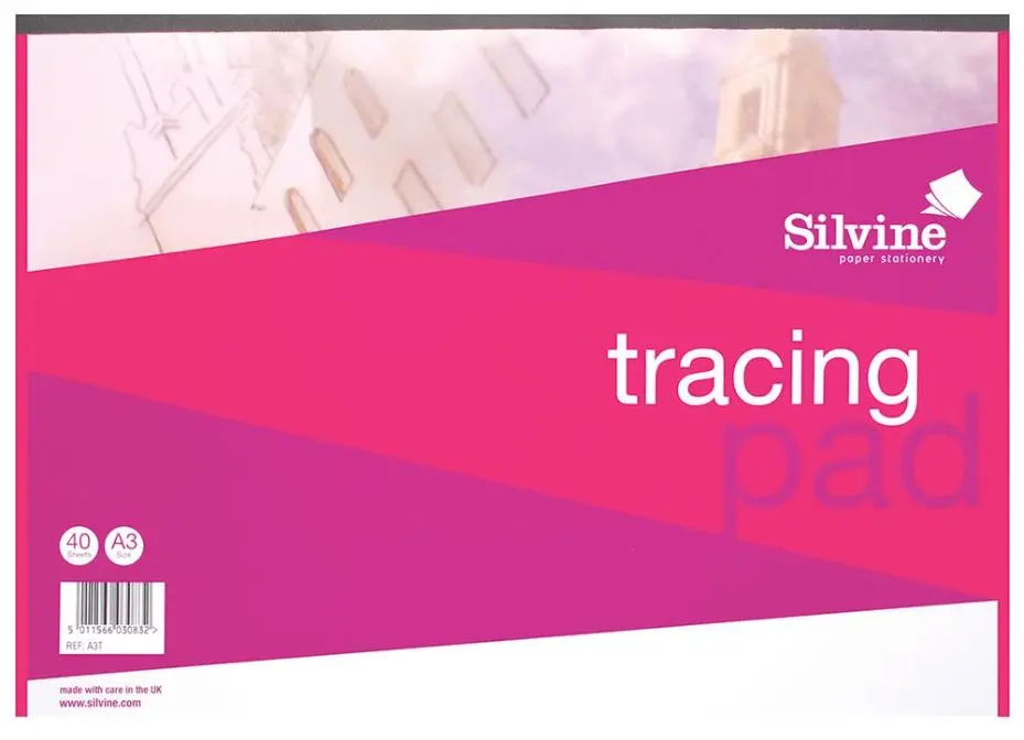 SILVINE A3トレーシングペーパーパッド - 40枚入り