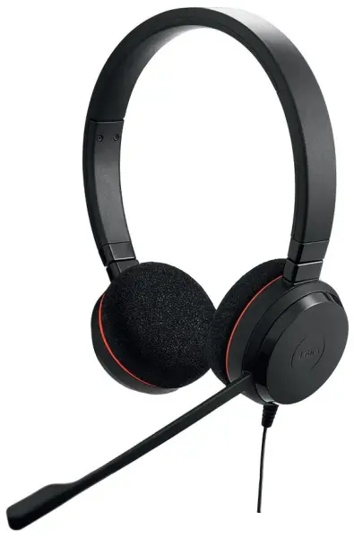 JABRA Evolve 20 USB Stereo On-Ear Headset, Teams Certified