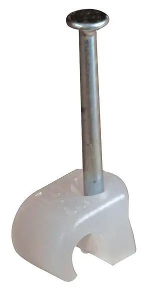 CONCORDIA TECHNOLOGIES Runde Kabelclips 5,6 x 2,9mm transparent 100 Stück