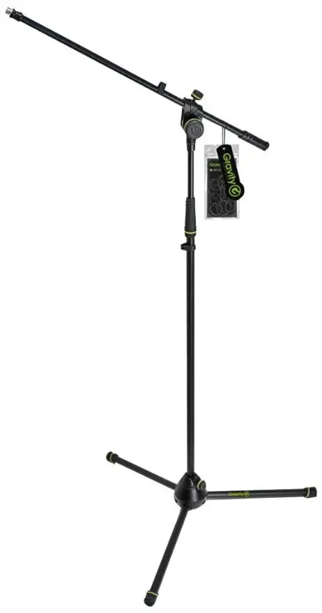 GRAVITY MS 4321 B מעמד מיקרופון עם בסיס תלת רגל וזרוע מתכווננת