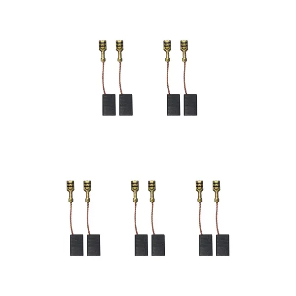 5 jeux de balais carbone pour meuleuse AEG WSA 1700 (6,3x12,5x23,5/22mm)