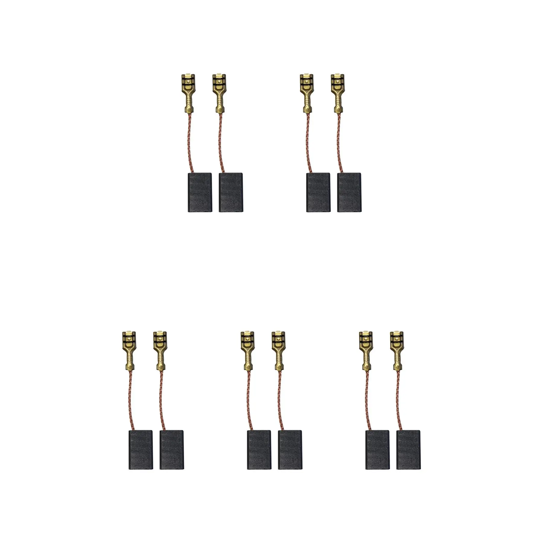 5 Paires de Balais en Carbone pour Meuleuse AEG WSA 1700 (6.3x12.5x23.5/22mm)