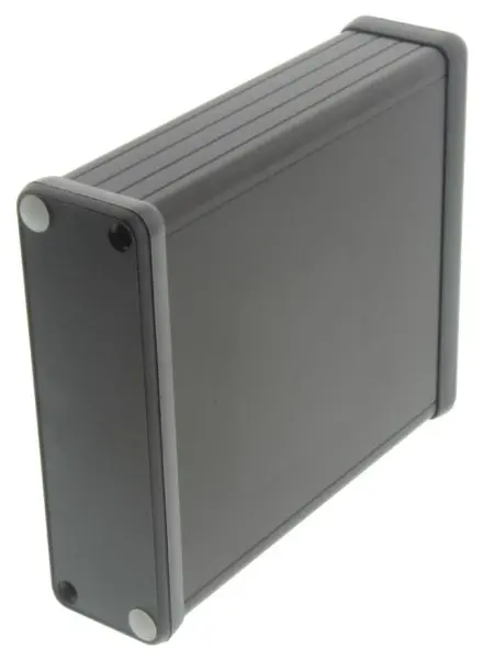 HAMMOND IP54 1455 Black Aluminium Enclosure 120x103x30.5mm