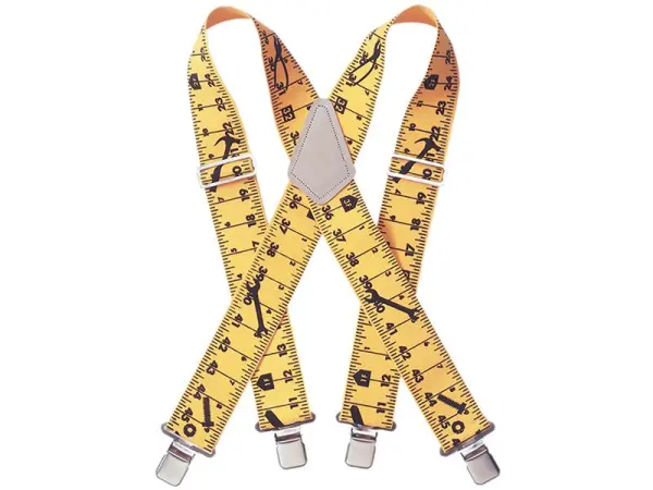 Kuny's SP-15YT Yellow Tape Measure Braces, 2 Inches Wide