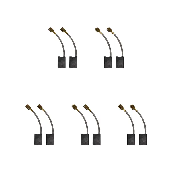 5 Sets of Carbon Brushes for AEG Grinder, 8 x 14 x 20mm