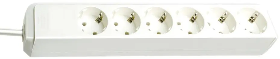 BRENNENSTUHL Eco-Line 6位歐式延長線 1.5米 白色 不帶開關
