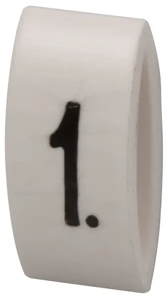 Multicomp Pro Tie-On Cable Marker 1 Black/White, Pack of 100