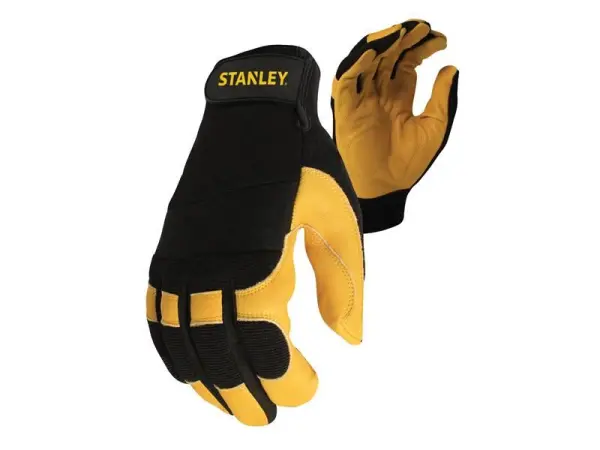 STANLEY® SY750 하이브리드 작업장갑, 소가죽 & 스판덱스, 라지