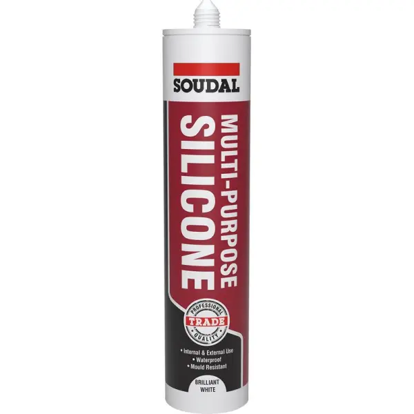 Soudal マルチパーポーズシーリングシリコーン 270ml ブリリアントホワイト