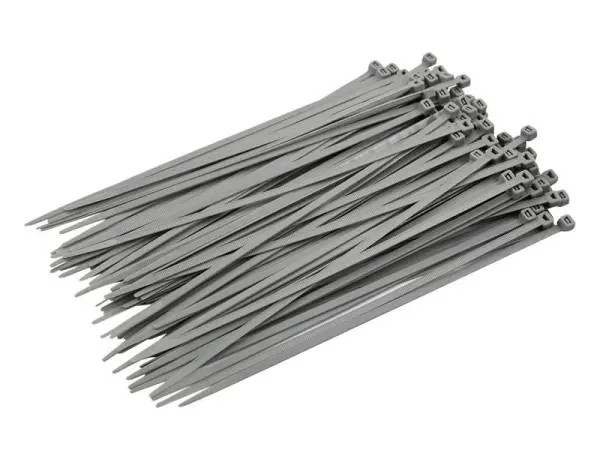 Faithfull Grey Cable Ties - 4.8 x 250mm (Pack 100)