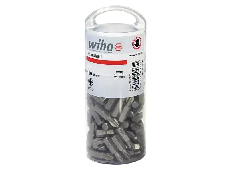 Wiha - Bit Pozidriv Standard PZ2 25mm (100 Keping/Tabung)
