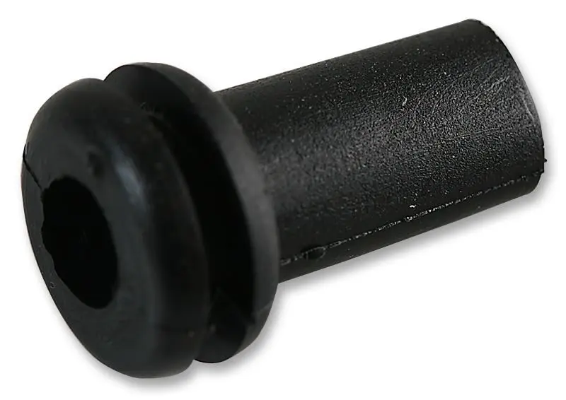 PRO POWER Black PVC Cable Grommet Sleeves, 6.4mm, 50 Pack