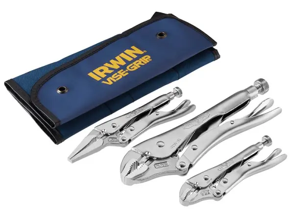IRWIN Vise-Grip - Tacair Pléirí Glasála, 3-phíosa