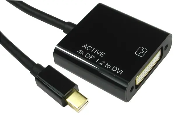 PRO SIGNAL Mini DisplayPort naar DVI Adapter, 4K Ondersteuning, 200mm