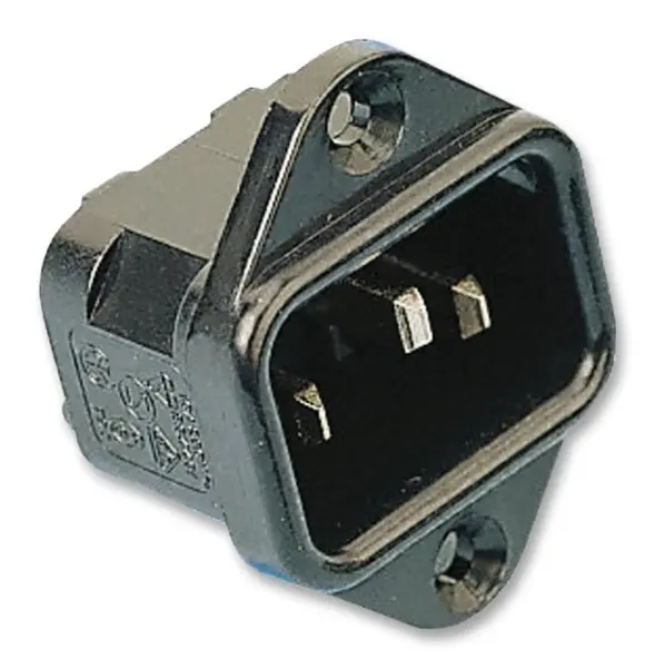 Bulgin IEC C14 Mains Inlet, Vertical Flange Mount, 15A