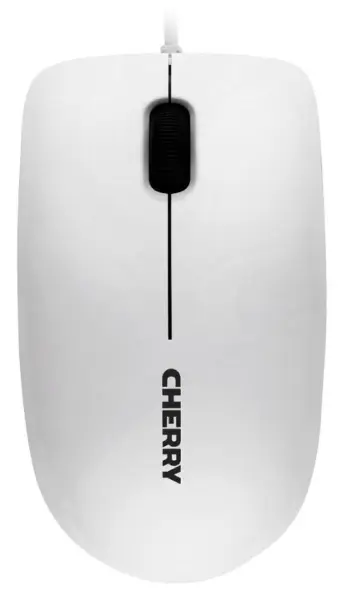 CHERRY MC 1000 Corded Optical Mouse, Pale Grey, 1200DPI