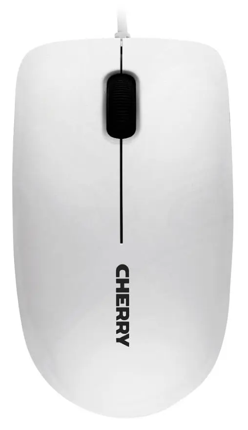 CHERRY MC 1000 Corded Optical Mouse, Pale Grey, 1200DPI