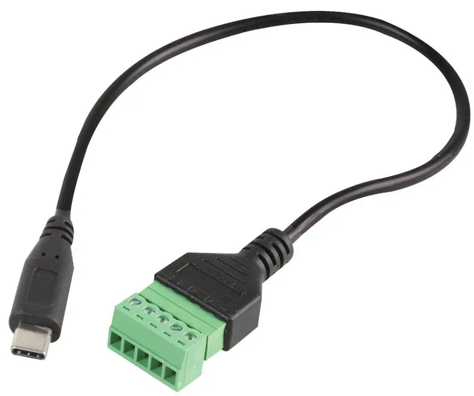 Clever Little Box USB 3.1 Type-C to 5-Way Terminal Block Adaptor, 30cm