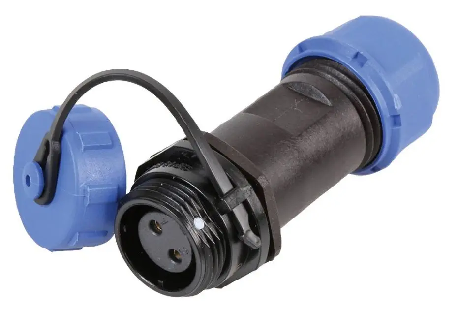 PRO ELEC Conector Circular Roscado IP68, 2 Polos, 5-8mm