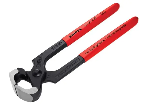 Knipex 해머헤드 목수용 펜서, PVC 그립, 210mm