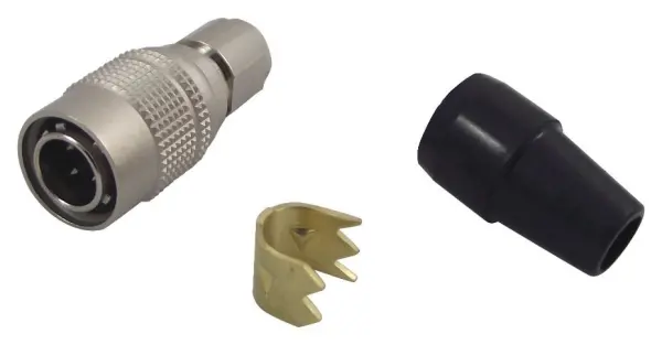 HIROSE HR10A Conector Plug Livre, Tamanho 7, 4 Vias, Contactos em Pino