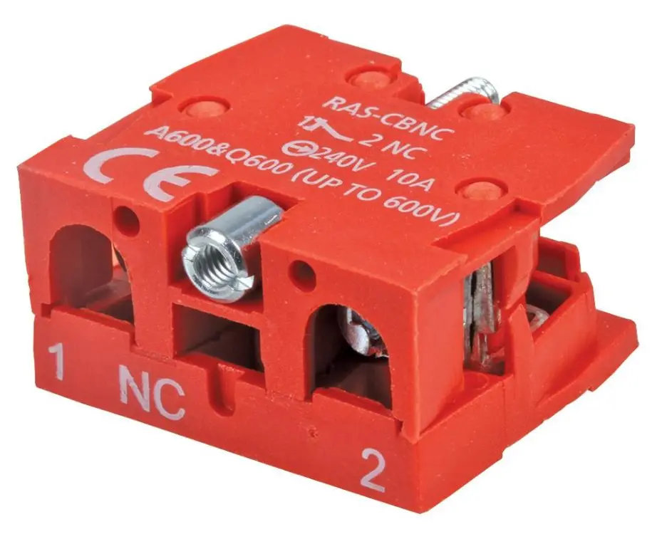 RAAS Pomocný kontakt SPST N/C, 10A, 240V