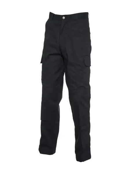 Uneek Pantaloni Cargo Unisex con Taschini per Ginocchiere, 65% Poliestere 35% C