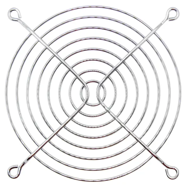 Fan Finger Guard, 115mm, Steel, Bright Nickel Chrome