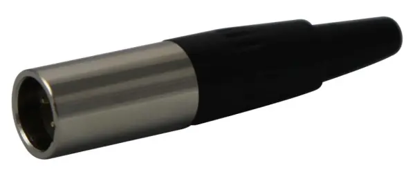 Connecteur Mini-XLR Multicomp Pro 3 pôles, plaqué or