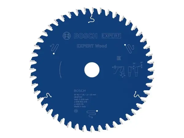 Bosch Expert Wood Circular Saw Blade - 165 x 20mm x 48T