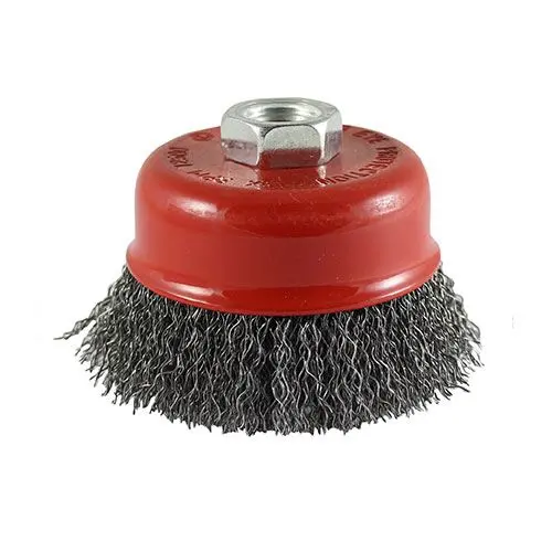 Timco 50mm Crimped Steel Wire Drill Cup Brush