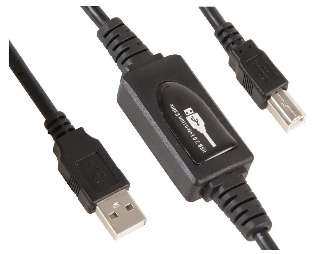 PRO SIGNAL USB 2.0 A to B Active Booster Cable, 20m