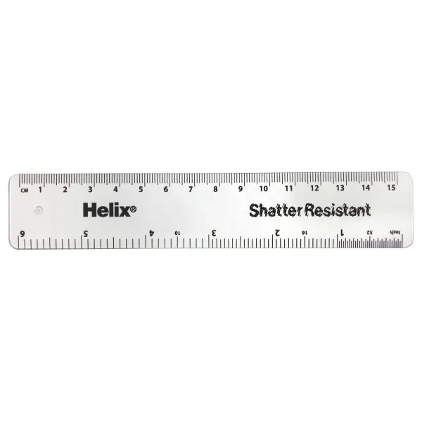 HELIX 15cm Clear Ruler