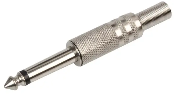 PRO SIGNAL 6.35mm 모노 잭 플러그, 니켈 도금