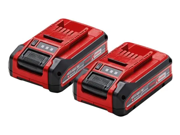 Einhell PLUS Power X-Change Batteria 18V Li-ion Doppio Pack, 2 x 4.0Ah, 1250g