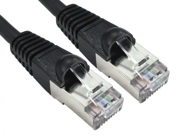 Câble Ethernet Cat6A LSZH PRO SIGNAL, 2m Noir