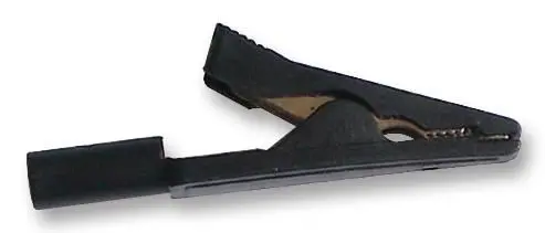 MULTICOMP Garra Jacaré, Encaixe 2mm, Preta