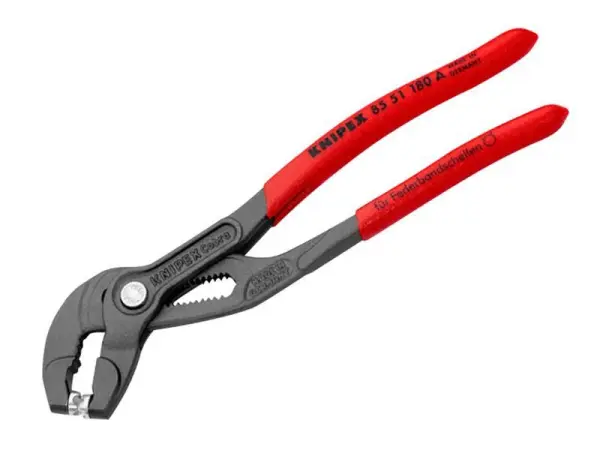 Knipex Tang voor Veerbandklemmen met Quick-Set Instelling, 180mm
