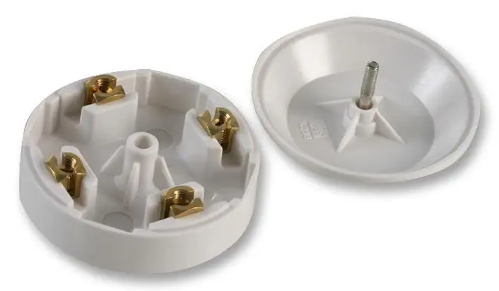 Pro Elec ミニ接続ボックス 20A 4端子 57mm ホワイト