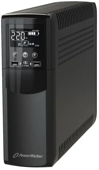PowerWalker VI 800 CSW Pure Sine Wave UPS, 800VA / 480W, 8 Outlets
