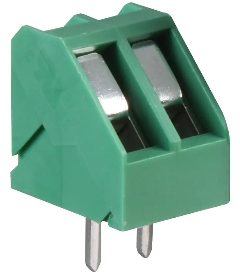 CAMDENBOSS Bloco de Terminais de Fixação Ascendente 2 Polos, Passo 5mm, 15A, Ân