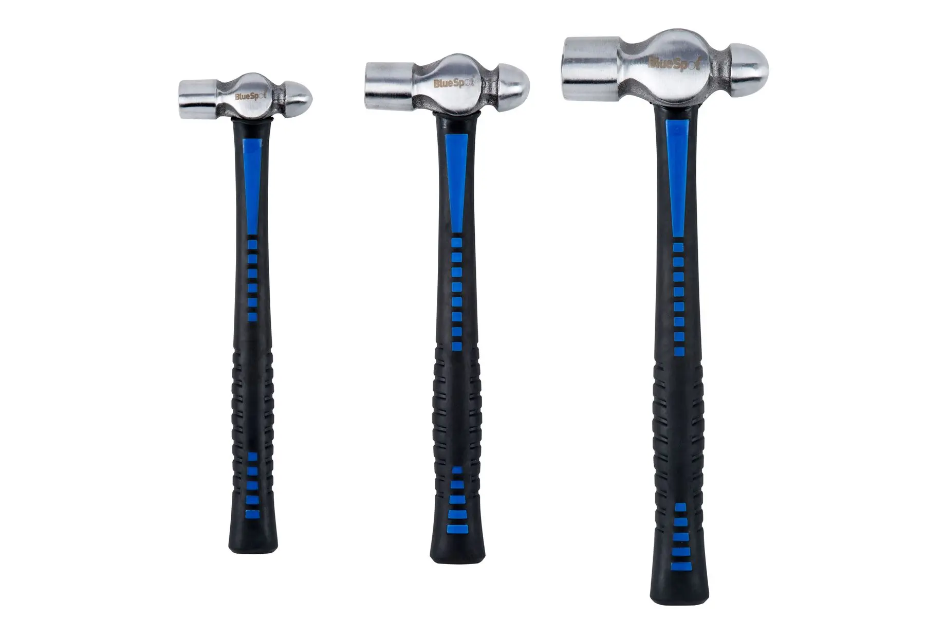 Blue Spot Tools 3-Piece Ball Pein Hammer Set with TPR Handle
