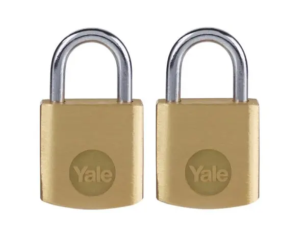 Yale Locks Lucchetto in Ottone 20mm (Confezione da 2)