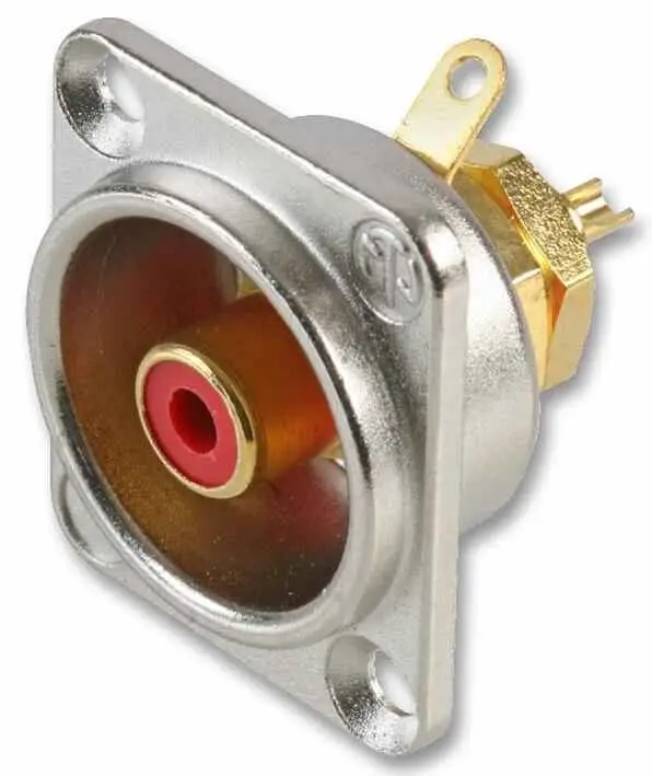 NEUTRIK - Phono-Buchse, D-Gehäuse, rot