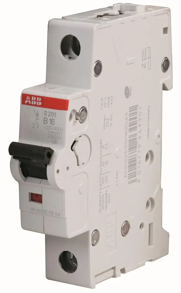 ABB 16A SP 유형 B MCB, 1P, 277VAC