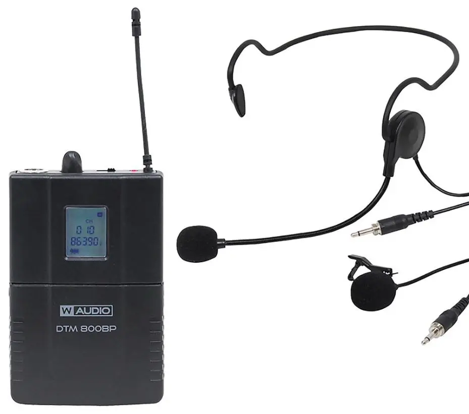 W Audio Beltpack Wireless Mic System 863-865MHz, MIC71V2