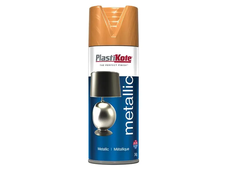 PlastiKote Metallic Spray Paint, Bronze, 400ml